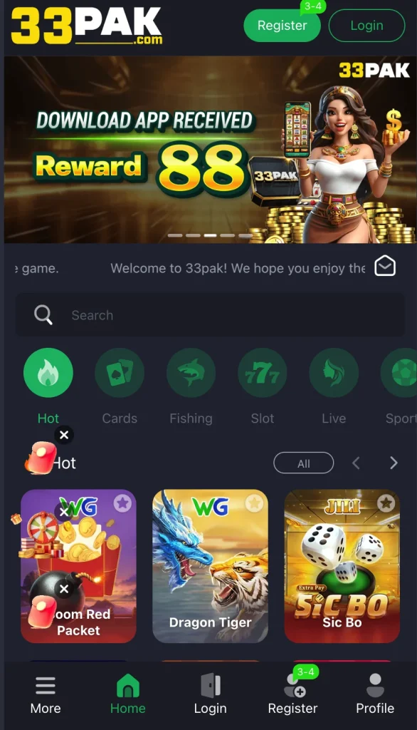 33pak game